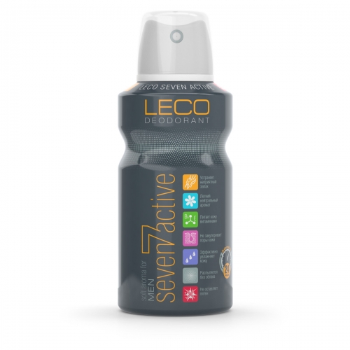 LECO Antiperspirant Deodorant Seven Active GOLD for men
